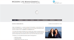 Desktop Screenshot of modernlifemanagement.com