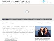 Tablet Screenshot of modernlifemanagement.com